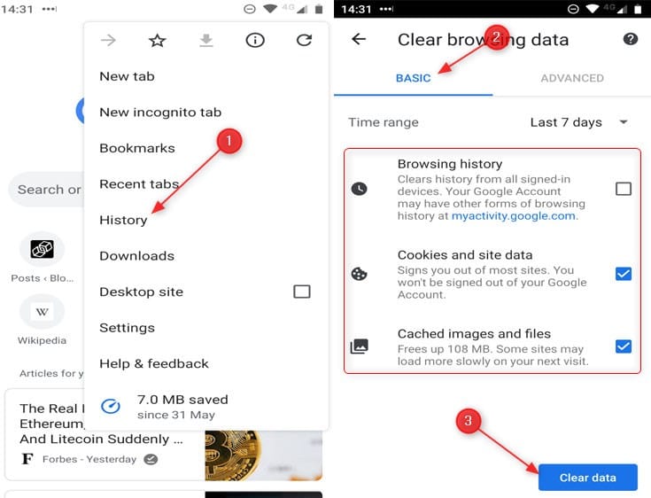 Cara Melihat History Google Chrome di Android 